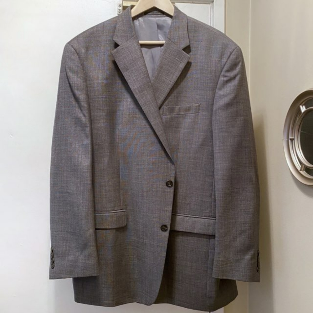 Men's Classic-Fit Stretch Gray Suit jacket
